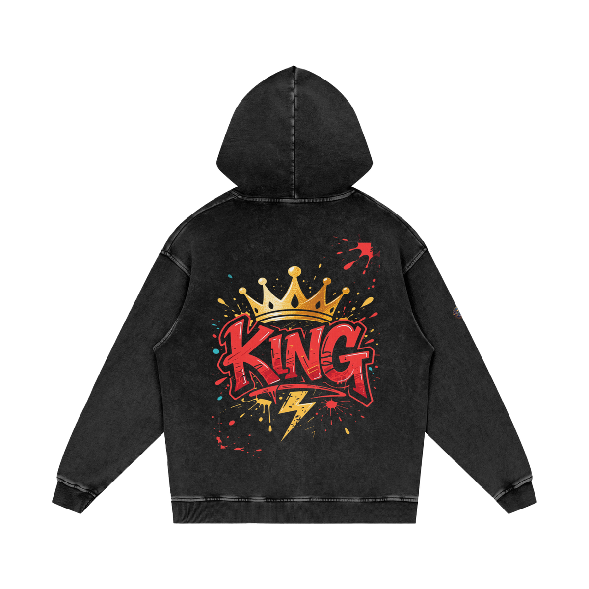Flavour - Snow Washed Loose Cotton Hoodie